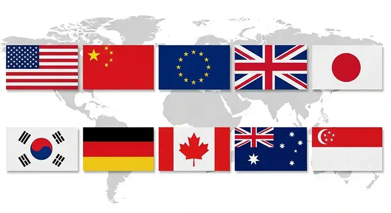 Top 10 Countries with the Most Active Trademark Markets
